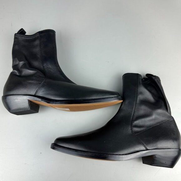 Madewell The Idris Ankle Boot in Leather in True Black - Picture 7 of 11